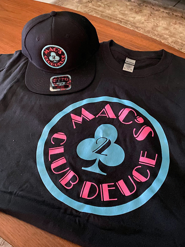 Mac\'s Club Deuce “Miami Vice” (XXL) Tee & Hat Combo | Mac\'s Club Deuce ♧ | Beanies